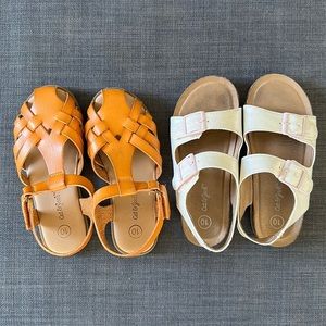 Set of two Cat & Jack toddler girls sandals- size 10
